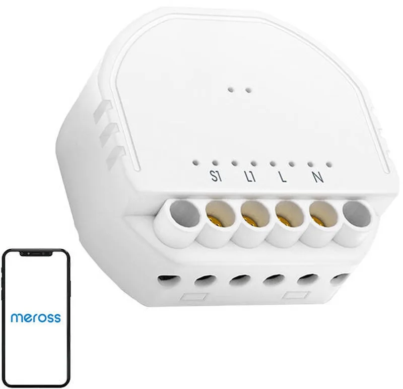 Smart Wifi-Schakelaar Voor Alexa Google Home-Afstandsbediening von Meross in Transparent – Produktfoto