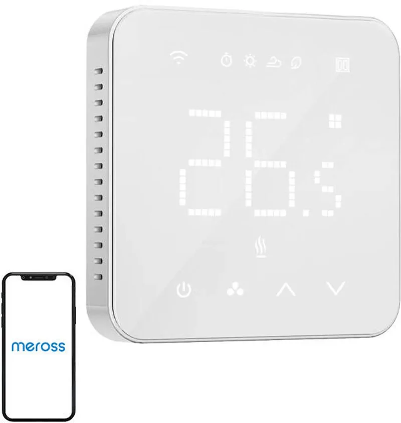 Wifi Thermostaat Smart Voor Smart Home Homekit Afstandsbediening von Meross in Transparent – Produktfoto