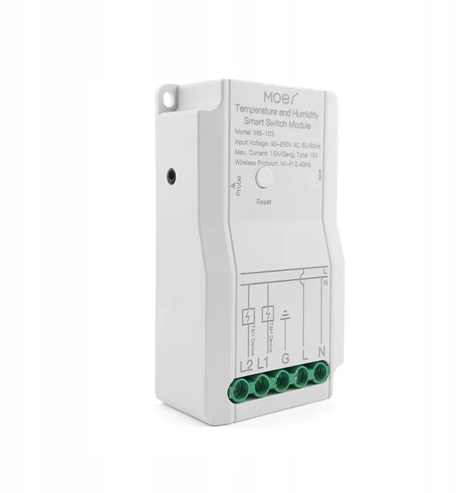 MS-103 2-kanaals WiFi Tuya Thermostaat met Temperatuur & Vochtigheidssensor