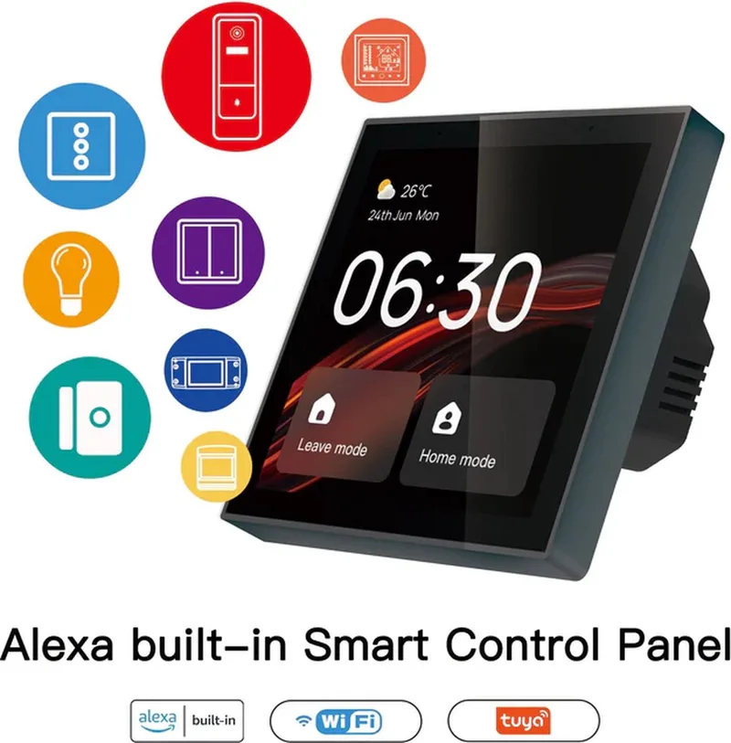 Smart Control Panel - Zigbee Gateway - Controle Paneel Voor Smart Home by MOES in Black – product photo