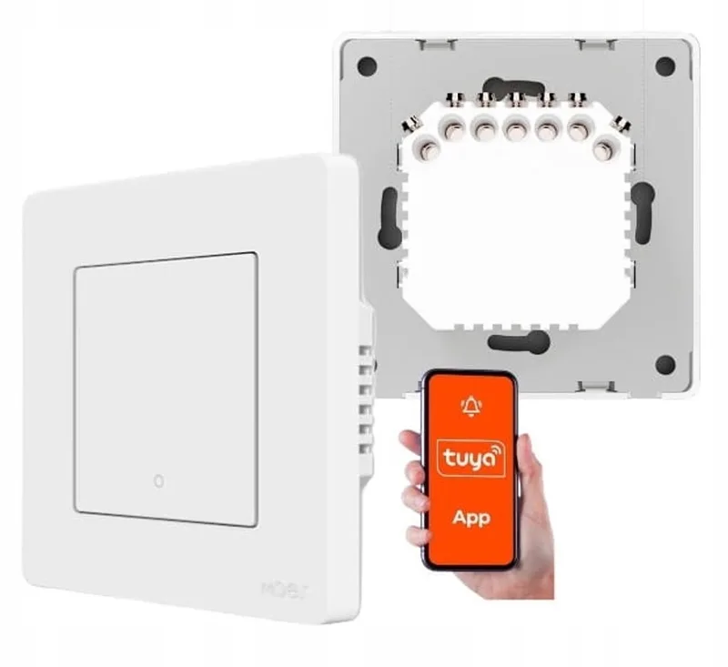 Star Ring Zigbee 3.0 Enkele Schakelaar - Werkt Zonder N-draad by MOES in White – product photo