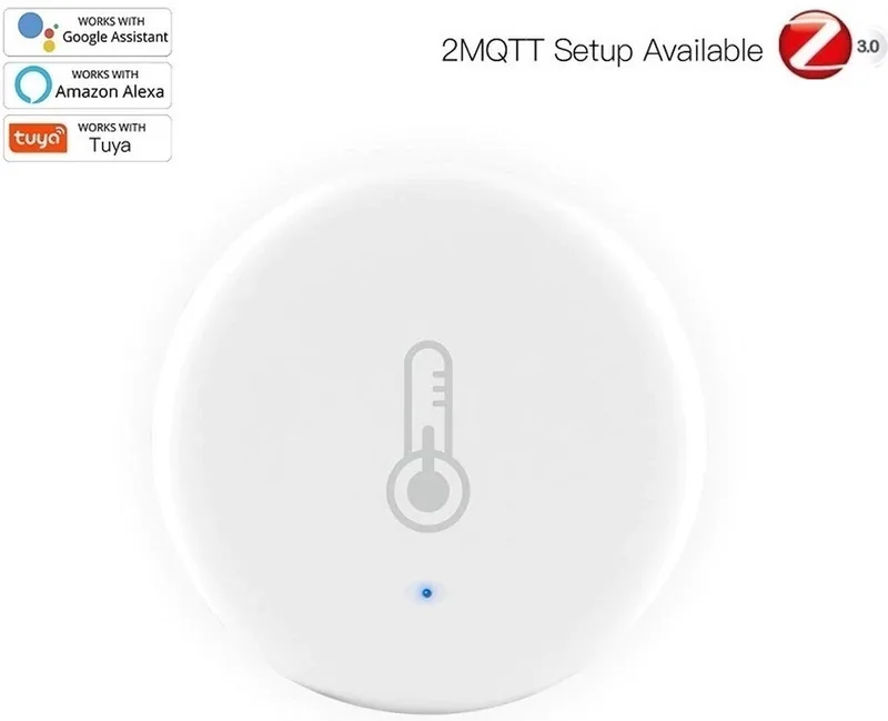 Tuya ZigBee Temperature and Humidity Sensor - Tuya SmartLife - ZigBee - Draadloos - Temperatuur Sensor by MOES in White – product photo