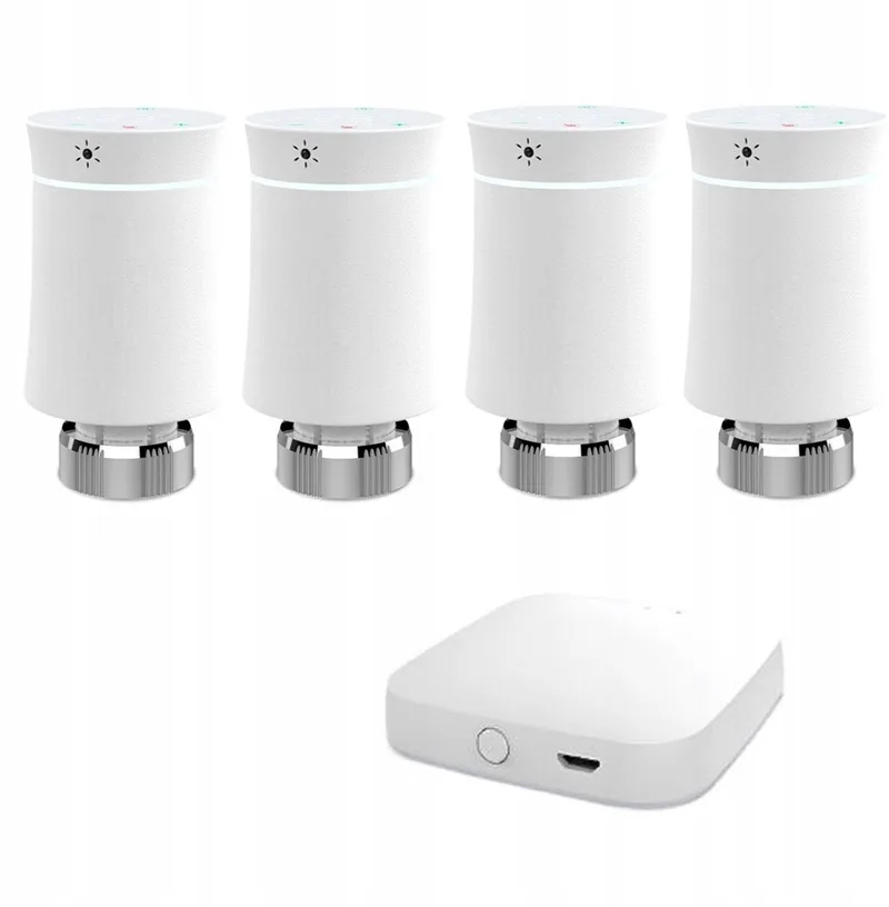 Zigbee Thermostaatkranen 4x + Hub - Slimme verwarming Tuya by MOES – product photo