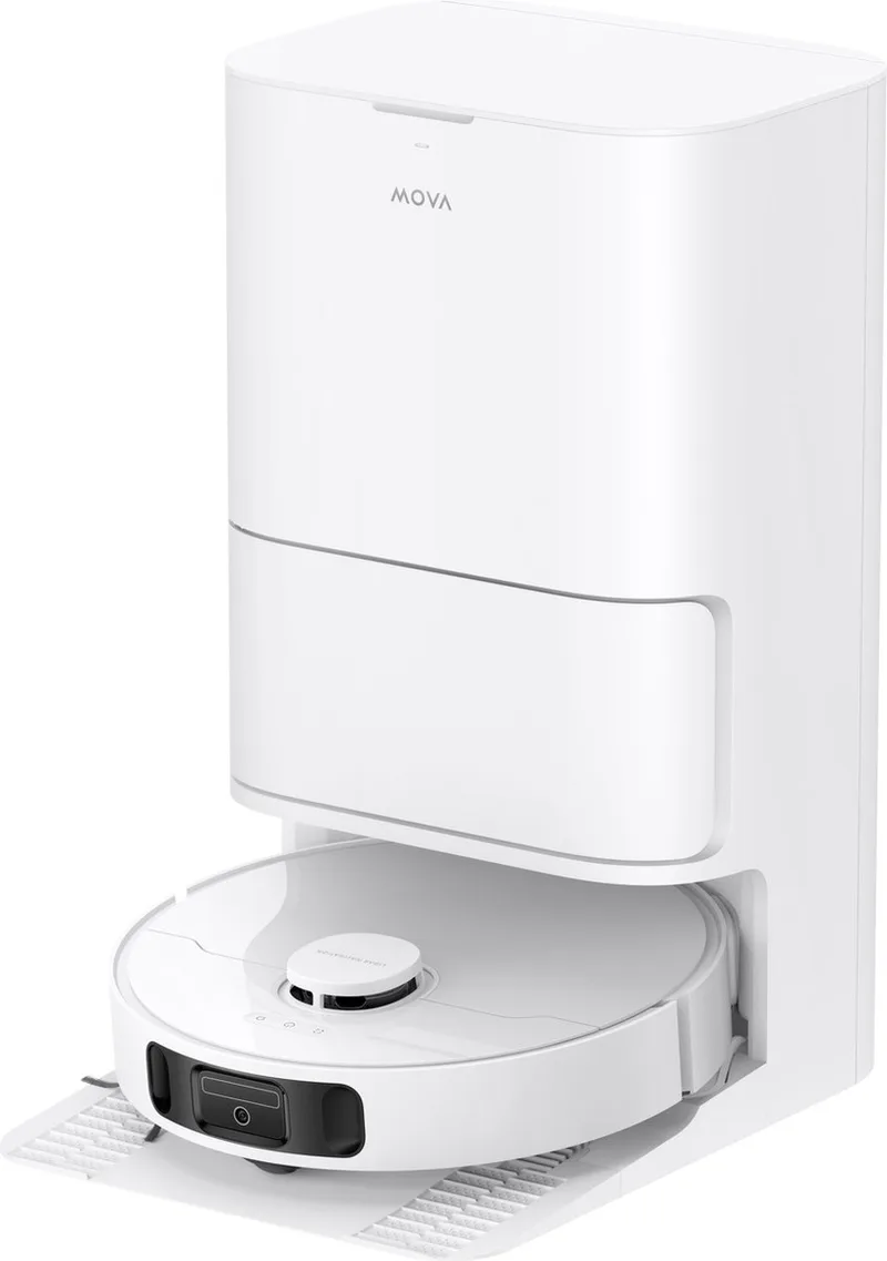 E30 Ultra - Robotstofzuiger met Dweilfunctie - Automatisch ledigen - Zelfreinigende dweil de MOVA en Blanc – photo produit