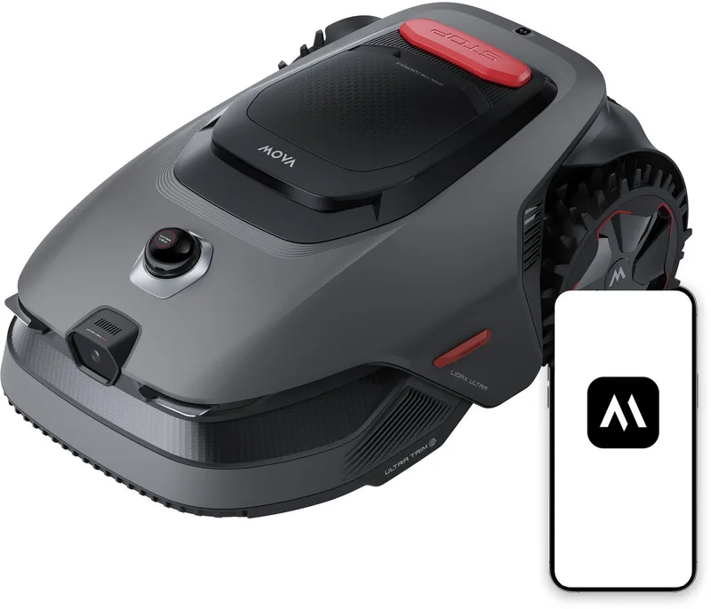 Rasenmähroboter Lidax Ultra 800, bis 800 m² Rasenfläche van MOVA in Grijs – productfoto