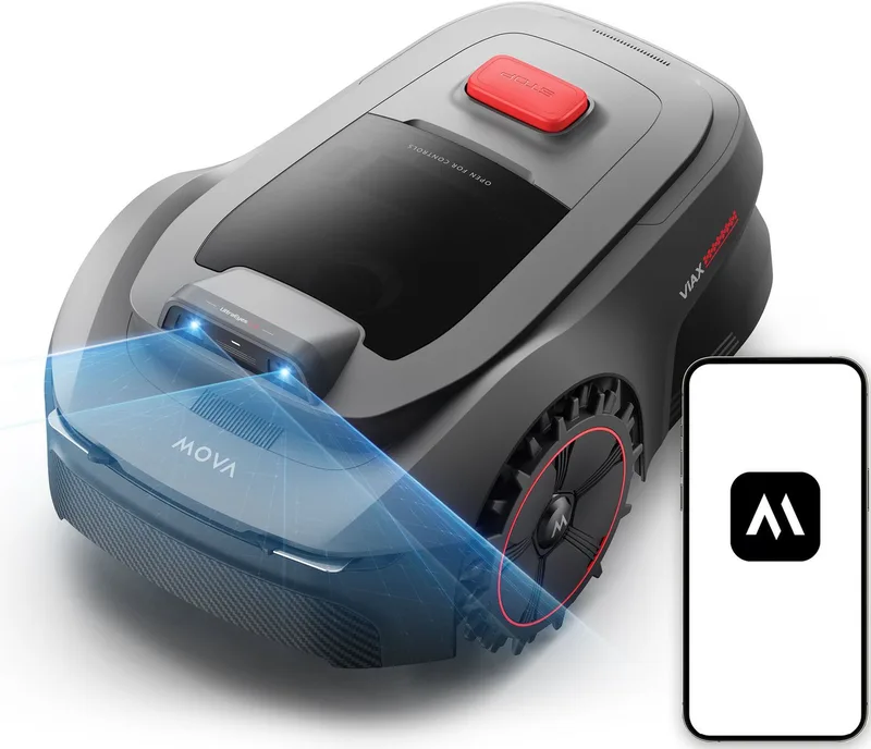 Rasenmähroboter Viax 250, bis 250 m² Rasenfläche van MOVA in Grijs – productfoto