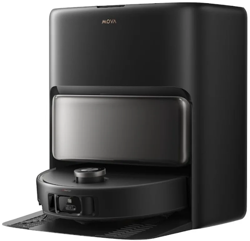 V50 Ultra Complete – Robotstofzuiger met Dweilfunctie - Zelfreinigend Station - 24.000 Pa Zuigkracht & Thermodweil - Slimme Navigatie - Geschikt voor Huisdierharen by MOVA in Black – product photo