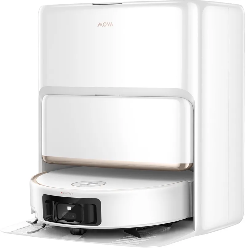 Z60 Ultra Roller Complete Robotstofzuiger - Dweil met Zelfreinigende Basis - 28.000 Pa Zuigkracht - Geschikt voor Dierenharen - MaxiReach by MOVA in White – product photo