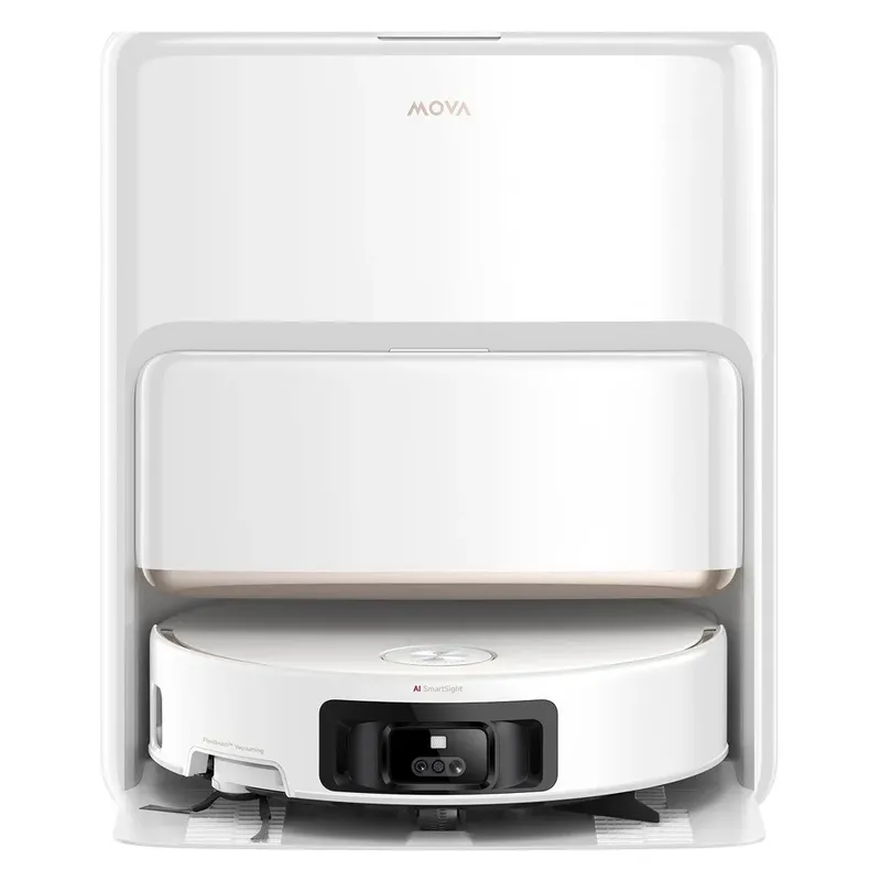 Z60 Ultra Roller Standalone – Robotstofzuiger met Dweilfunctie - 26.000 Pa Zuigkracht - Zelfreinigend Station & Tapijtbeveiliging - Geschikt voor huisdierharen, alle vloertypen en tapijten de MOVA en Blanc – photo produit 3 sur 6