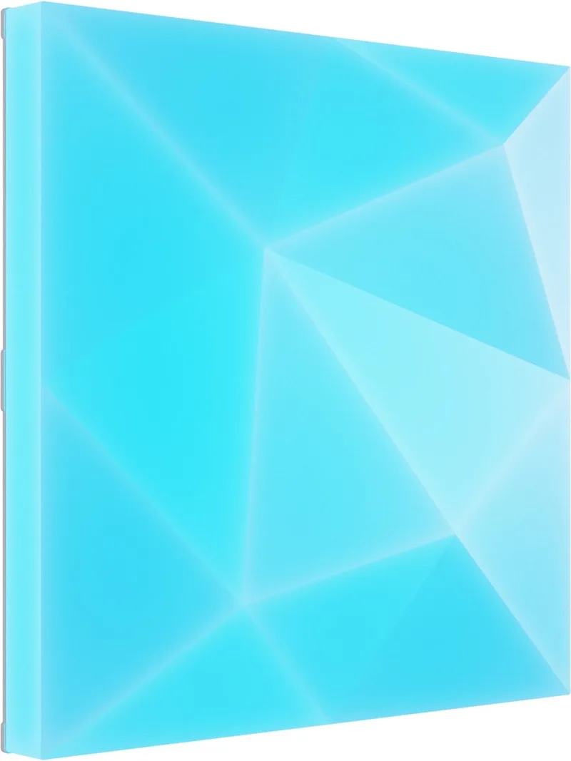 Blocks Textured Big Squares Uitbreidingsset - 2 Squares - RGBW - Google, Apple, Alexa Compatibel van Nanoleaf in Wit – productfoto