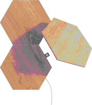 Elements Uitbreidingspakket - 3 LED Panelen - Houteffect - Slimme Verlichting - Google home de Nanoleaf en Hout – photo produit 1 sur 6