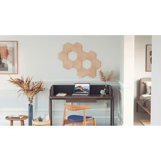 Elements Uitbreidingspakket - 3 LED Panelen - Houteffect - Slimme Verlichting - Google home de Nanoleaf en Hout – photo produit 6 sur 6