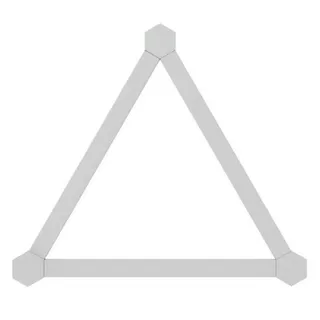 Lines 60 Degrees Uitbreidingspakket - Slimme Verlichting - 3 LED/RGB Lichtbalken - Google de Nanoleaf en Blanc – photo produit 2 sur 4