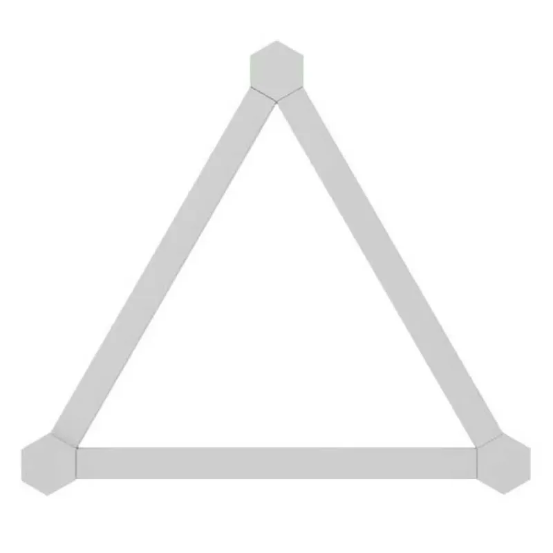 Lines 60 Degrees Uitbreidingspakket - Slimme Verlichting - 3 LED/RGB Lichtbalken - Google de Nanoleaf en Blanc – photo produit 2 sur 4