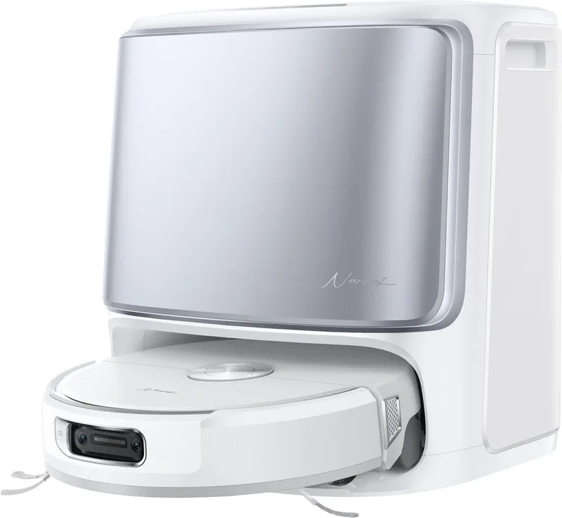 Flow - Robotstofzuiger met Dweilfunctie - 22.000 Pa - Zelfreinigend Basisstation de Narwal en Blanc – photo produit