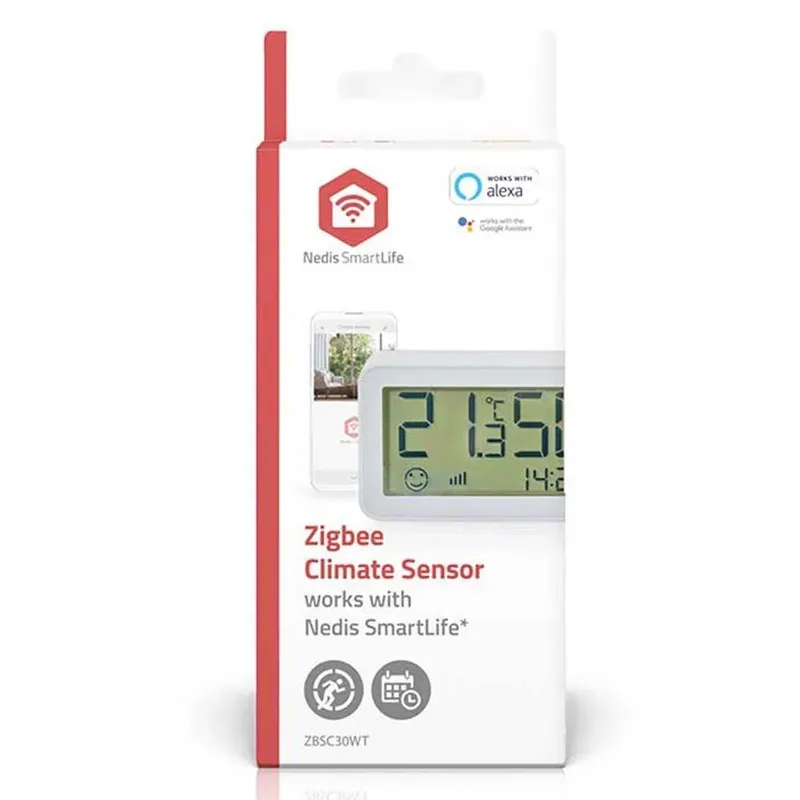 Smart Climate Sensor Zigbee 3.0 van Nedis – productfoto 4 van 5