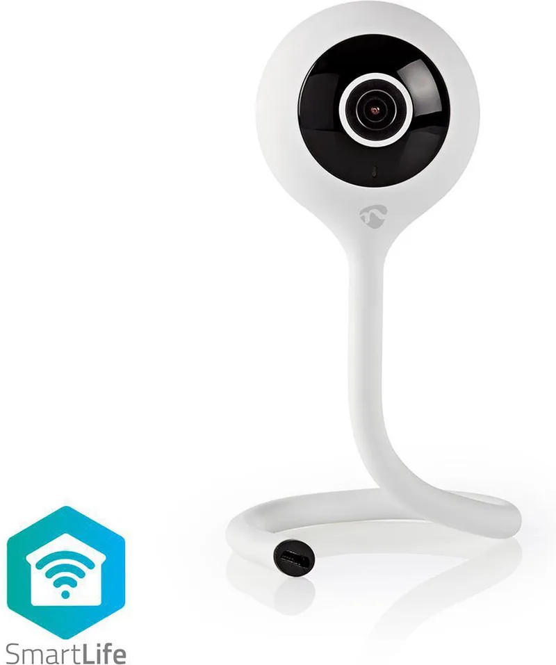 SmartLife Beveiligingscamera Binnen - Full HD 1080p - Camerabewaking - Nachtzicht - Wit van Nedis in Wit – WIFICI11CWT – productfoto