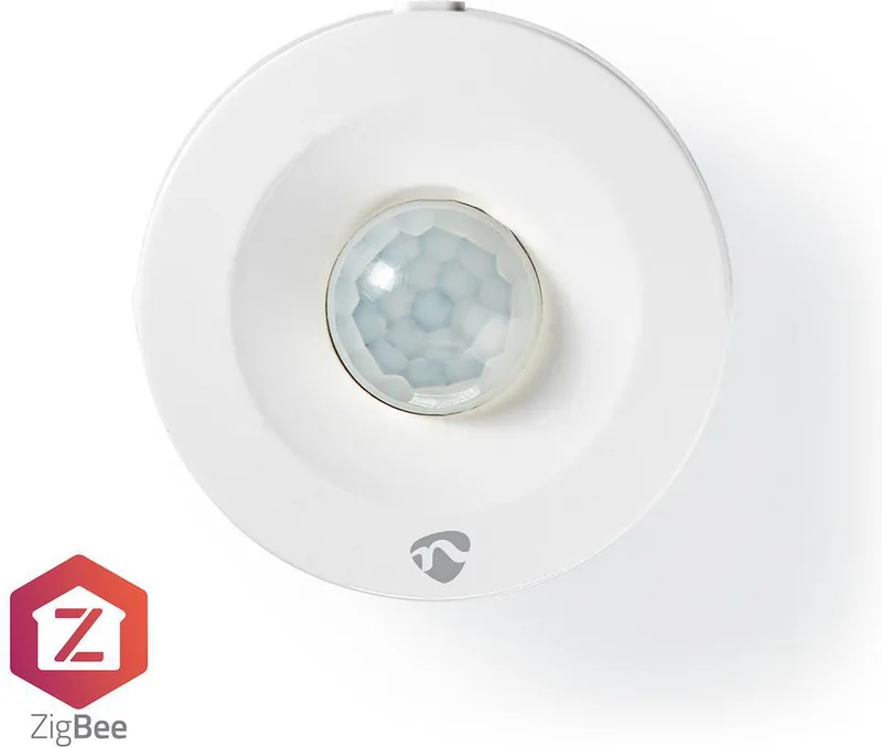 SmartLife Bewegingssensor - Zigbee 3.0 - Batterij Gevoed - IP20 - Detectiehoek: 120 ° Detectiebereik: 5 m - Max. batterijduur: 12 Maanden van Nedis in Wit – productfoto