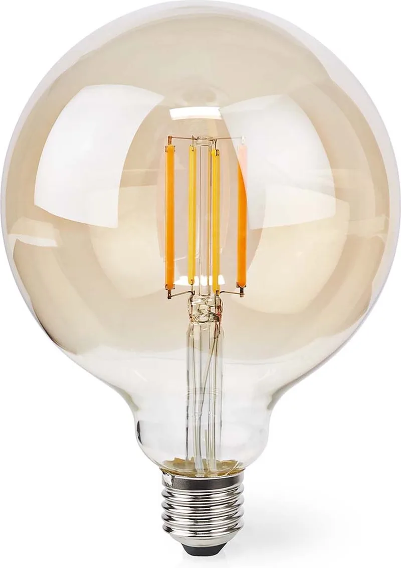 SmartLife LED Filamentlamp - Wi-Fi - E27 - 806 lm - 7 W - Warm Wit - 1800 - 3000 K - Glas - Android / IOS - Globe - 1 Stuks van Nedis – productfoto