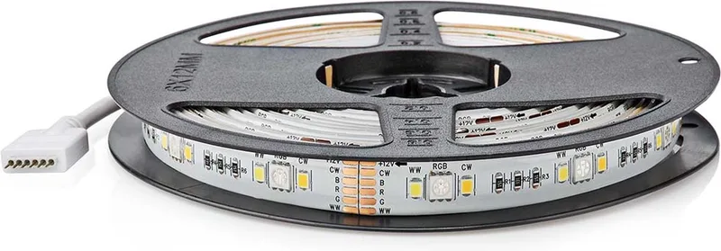 SmartLife LED Strip - Koel Wit / RGB / Warm Wit - SMD - 5.00 m - IP44 - 2700 - 6500 K - 960 lm - Android / IOS van Nedis in Meerkleurig – productfoto