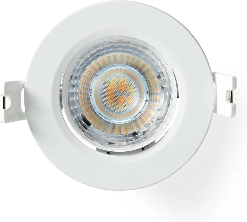 SmartLife Plafondlamp - Wi-Fi - Warm tot Koel - Rond - Diameter: 52 mm - 360 lm - 2700 - 6500 - IP20 - Android / IOS van Nedis in Wit – productfoto