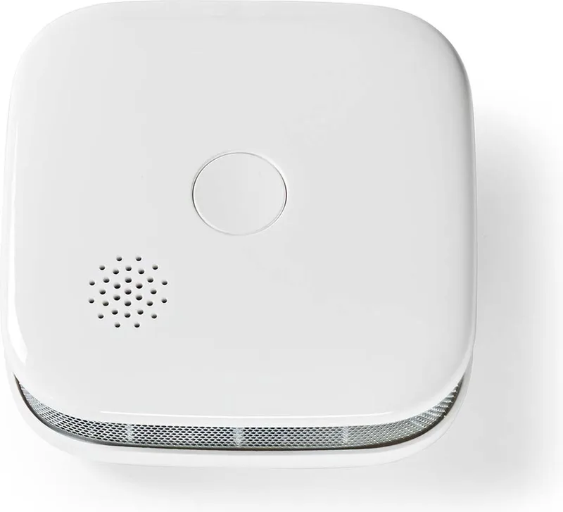 SmartLife Rookmelder – 10 Jaar Sensor – Voldoet aan Europese norm EN14604 – 85dB – 1 Stuk by Nedis in White – product photo