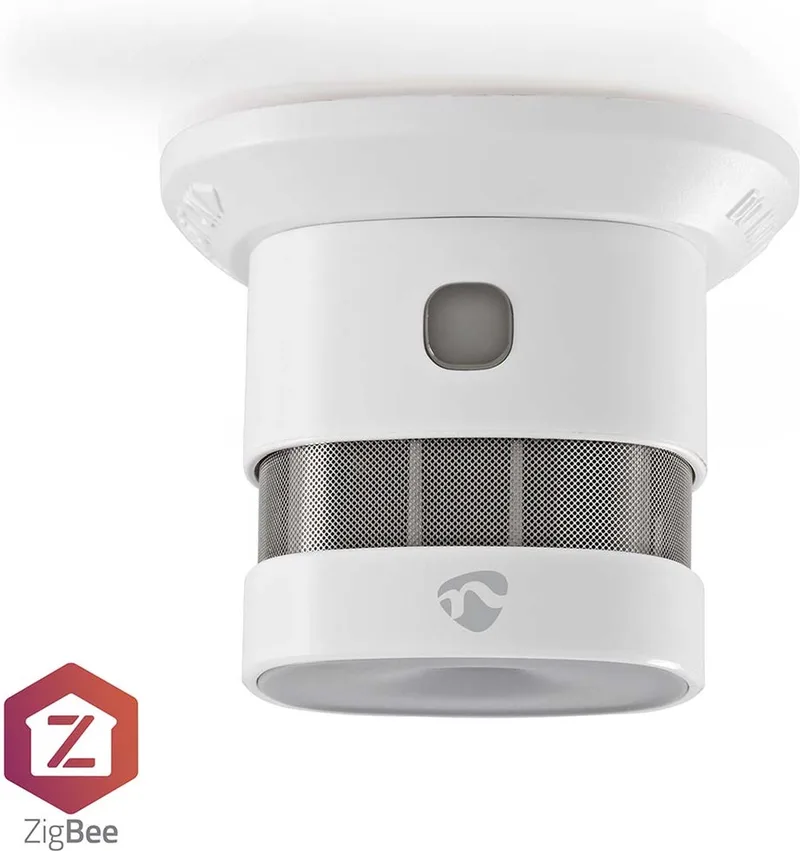 SmartLife Rookmelder met 5 Jaar Batterij – Schroef Montage – Voldoet aan Europese Norm EN14604 by Nedis in White – product photo