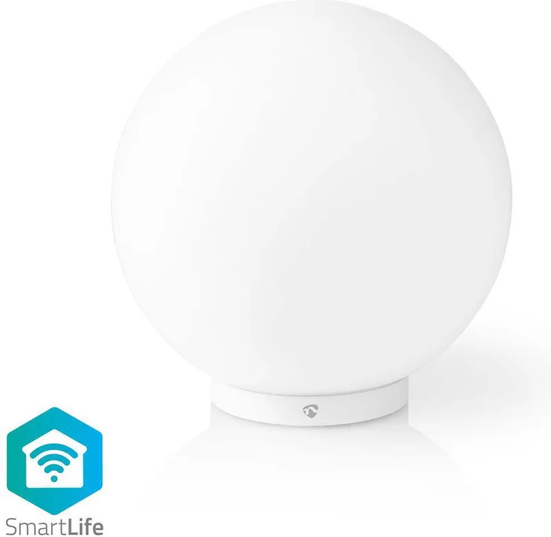 SmartLife Sfeerverlichting - Wi-Fi - Rond - - 360 lm - RGB / Warm tot Koel Wit - 2700 - 6500 K - 5 W - Glas - 1 Stuks by Nedis – product photo
