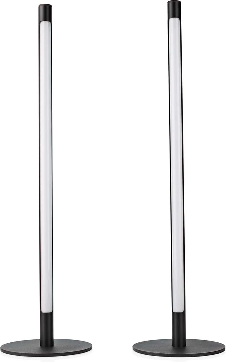 SmartLife Sfeerverlichting - Wi-Fi - Tube - 600 lm - RGBIC / Warm tot Koel Wit - 2700 - 6500 - 36 W - Metaal - 2 Stuks by Nedis – product photo