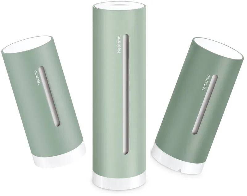 Indoor Pack 2.0 – Slim Weerstation met Extra Binnenmodule – CO2- & Luchtkwaliteit Sensor – Temperatuur & Luchtvochtigheid – Weerdata via App – Mint von Netatmo in Mint + Extra Binnenmodule – Produktfoto
