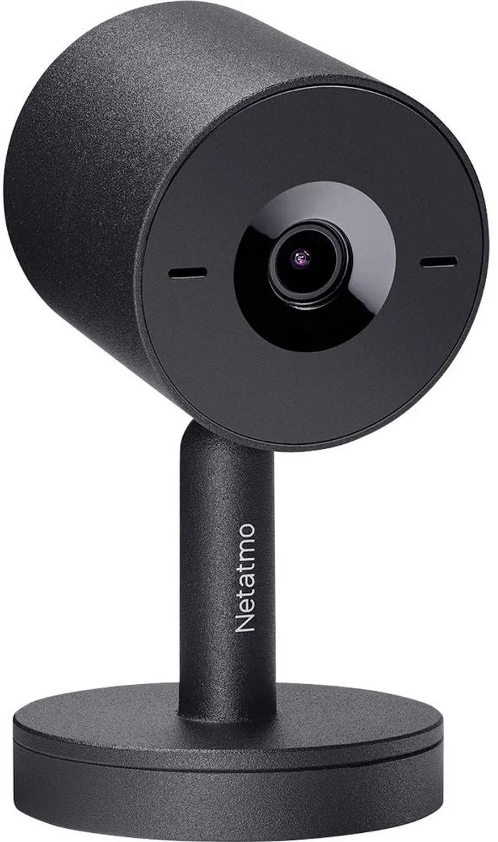 Slimme Beveiligingscamera Binnen - Bewakingscamera 2K - Gezichtsherkenning - Bewegingsdetectie - Nachtzicht - Werkt met Google Home & Apple HomeKit - Geen Abonnement - 1 Stuk von Netatmo in Schwarz – Produktfoto 1 von 3