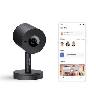Slimme Beveiligingscamera Binnen - Bewakingscamera 2K - Gezichtsherkenning - Bewegingsdetectie - Nachtzicht - Werkt met Google Home & Apple HomeKit - Geen Abonnement - 1 Stuk von Netatmo in Schwarz – Produktfoto 2 von 3