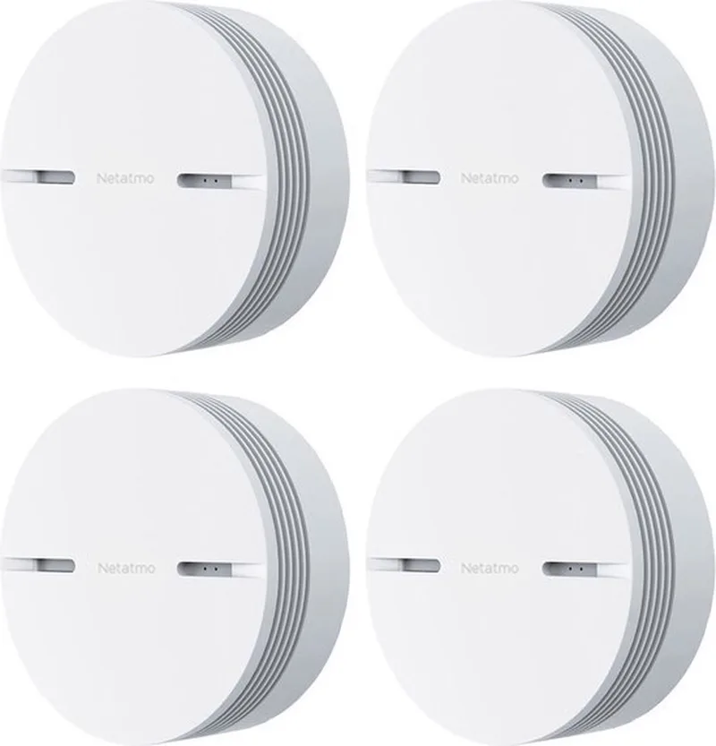 Slimme Rookmelder - 10 jaar batterij - 4 Pack by Netatmo in White – product photo