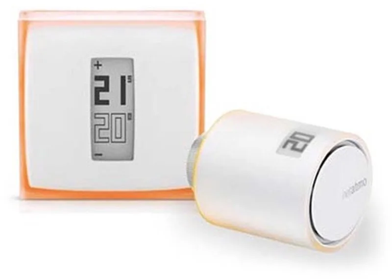 Slimme Thermostaat + 1 Slimme Radiatorknop van Netatmo in Wit – productfoto