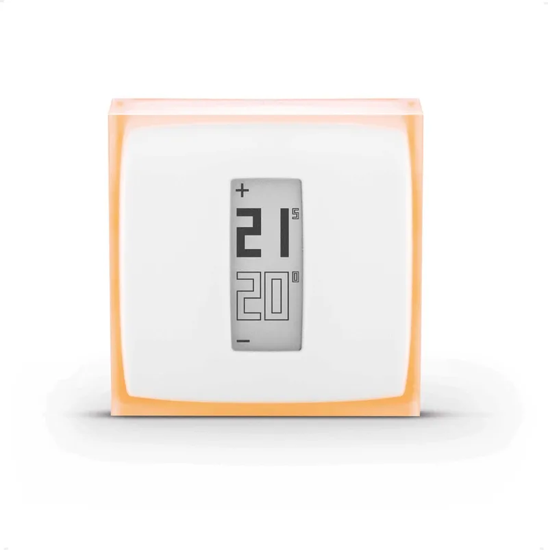Slimme Thermostaat - Smart Thermostaat voor CV - Werkt met Google Home, Alexa & Apple Homekit - Draadloos - Wit von Netatmo in V1 Thermostaat – Produktfoto