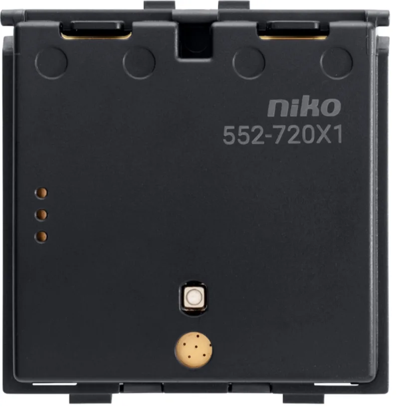 Draadloze schakelaar met batterij, enkelvoudig, Zigbee®, zonder sokkel by Niko in White – product photo