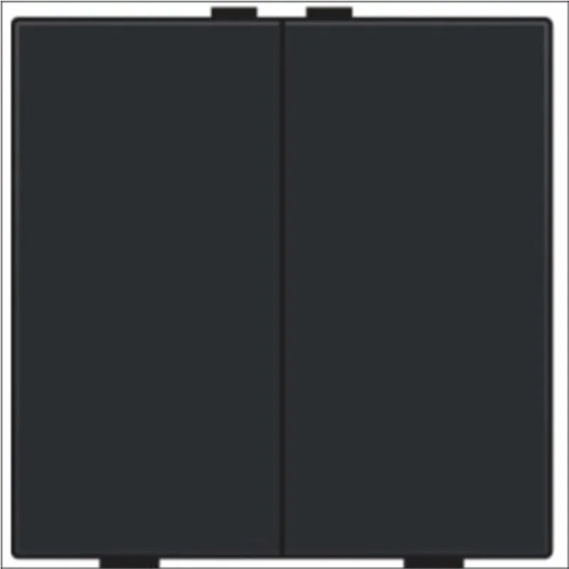 drukknop 2-voudig voor Niko Home Control piano black coated (200-51002) by Niko in Black – product photo