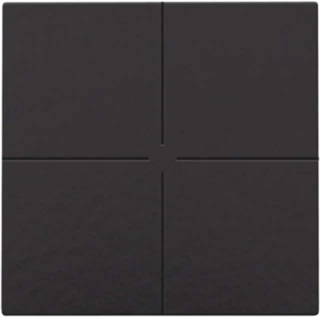 drukknop 4-voudig Niko Home Control piano black coated (200-51004)
