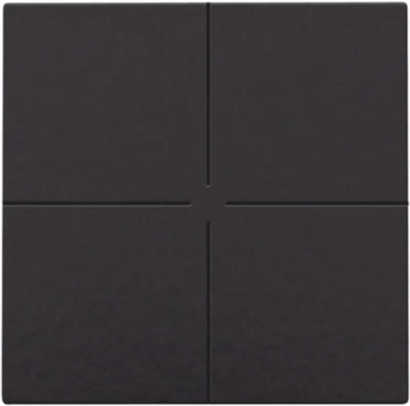drukknop 4-voudig Niko Home Control piano black coated (200-51004) by Niko in Black – product photo