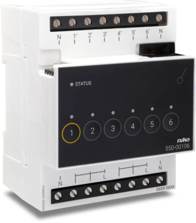 Home Control schakelmodule 6 kringen - 550-00106