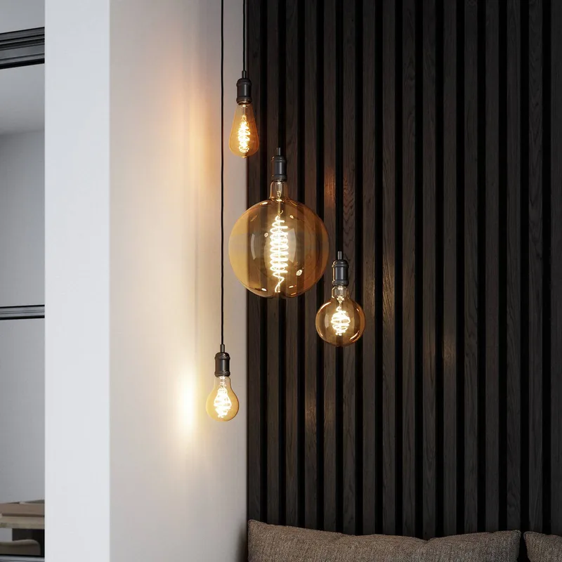 LED bol E27 G95 4,7W 2200K smart 380lm amber från Nordlux – produktbild