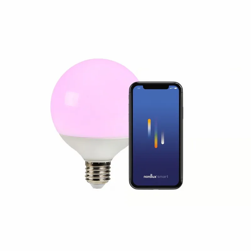 Smart Colour 2200-6500 Kelvin - E27- 1055 Lumen- G95 Globe - White by Nordlux – product photo