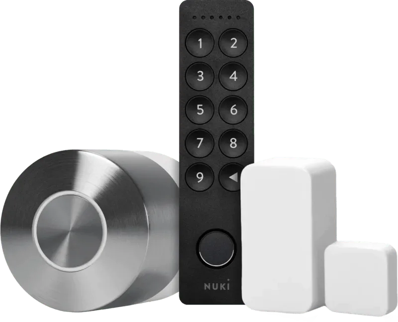 Smart Lock Ultra + Keypad 2.0 + Door Sensor von Nuki – Produktfoto