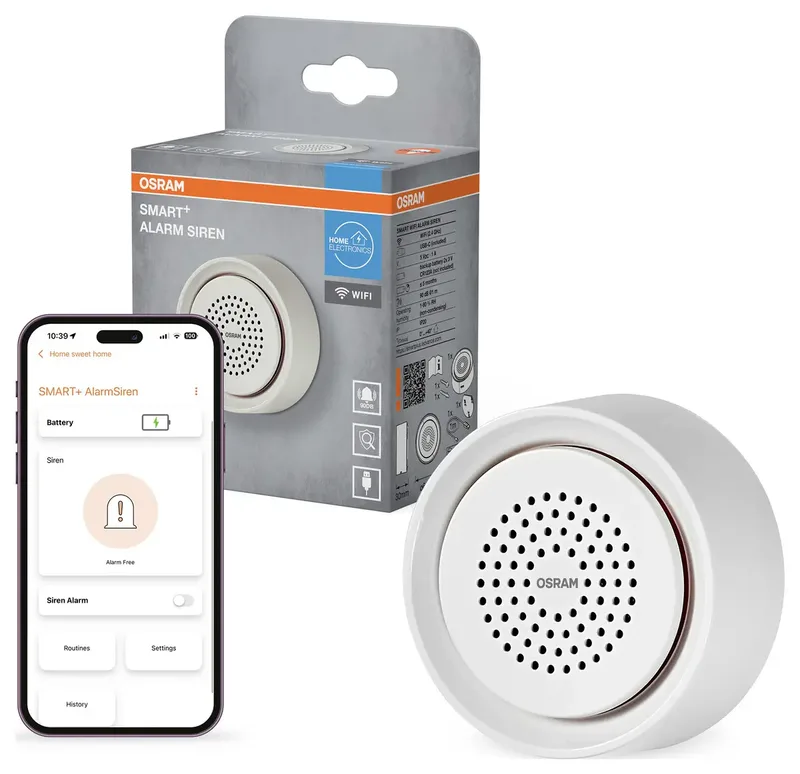 Bewegingssensor-element | smart+ alarm siren with wifi technology fra OSRAM SMART+ i Ingen – produktbillede 2 af 2