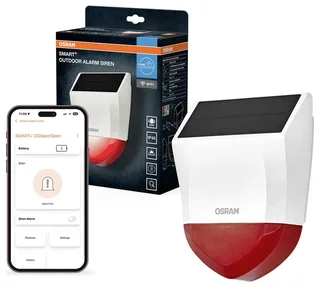 Bewegingssensor-element | smart+ outdoor siren with wifi technology van OSRAM SMART+ in Geen – productfoto 2 van 2
