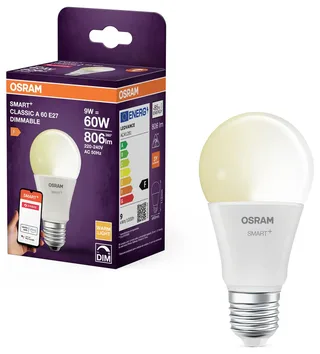 E27 LED Lamp | 9W 2700K 220V/240V 827 806Lm | 180° Dimbaar van OSRAM SMART+ – productfoto 3 van 3