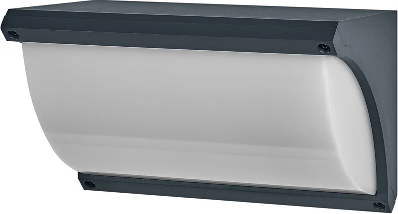 Endura Classic LED-wandlamp Angela, E27-uitvoering, IP54, aluminium Smart+ compatibel van OSRAM SMART+ in Donkergrijs – productfoto 1 van 3