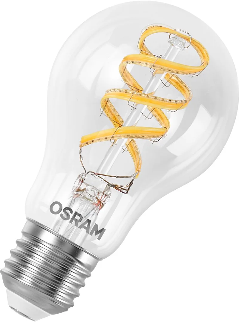 LED-lamp, bolvormig A40 RGBW E27, filament, Matter-ready, bestuurbaar via app, meerkleurig, wifi-verbinding, 2700–6500 K från OSRAM SMART+ – produktbild