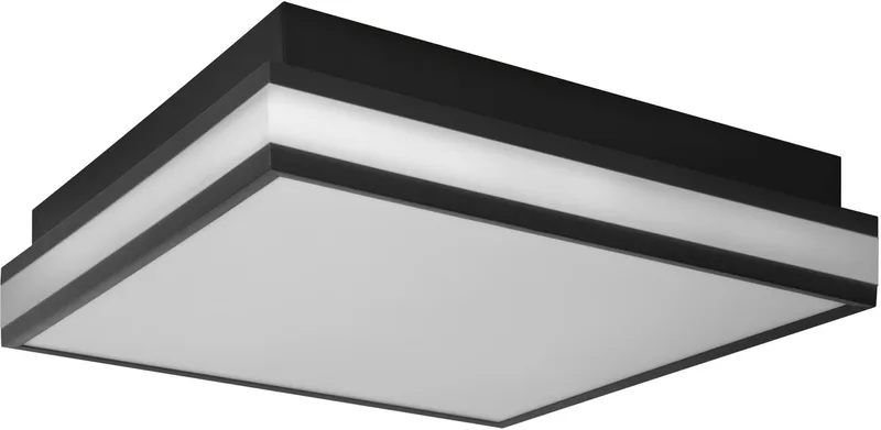 Matter Magnet LED Plafondlamp 300x300mm, 24W, 1400lm, TW 3000-6500K, WiFi, Alexa by OSRAM SMART+ in Black – product photo