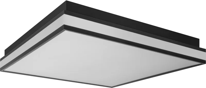 Matter Magnet LED Plafondlamp 450x450mm, 42W, 2500lm, TW 3000-6500K, WiFi, Alexa van OSRAM SMART+ in Zwart – productfoto